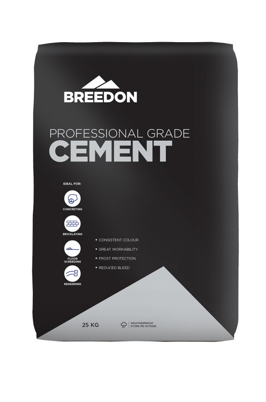 Breedon Professional Cement In A Waterproof Bag